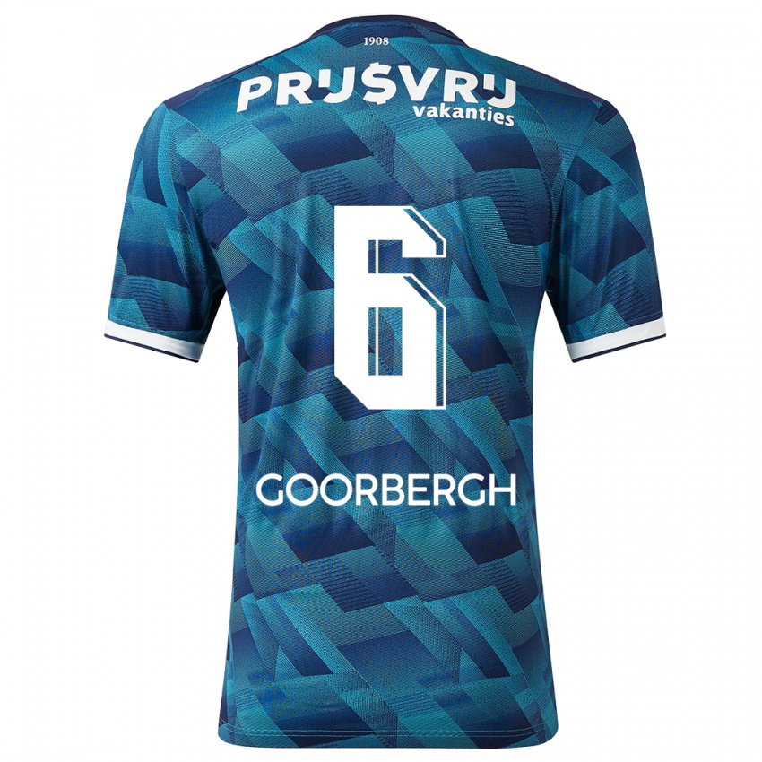 Donna Maglia Cheyenne Van Den Goorbergh #6 Blu Kit Gara Away 2023/24 Maglietta