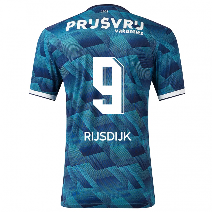 Donna Maglia Pia Rijsdijk #9 Blu Kit Gara Away 2023/24 Maglietta