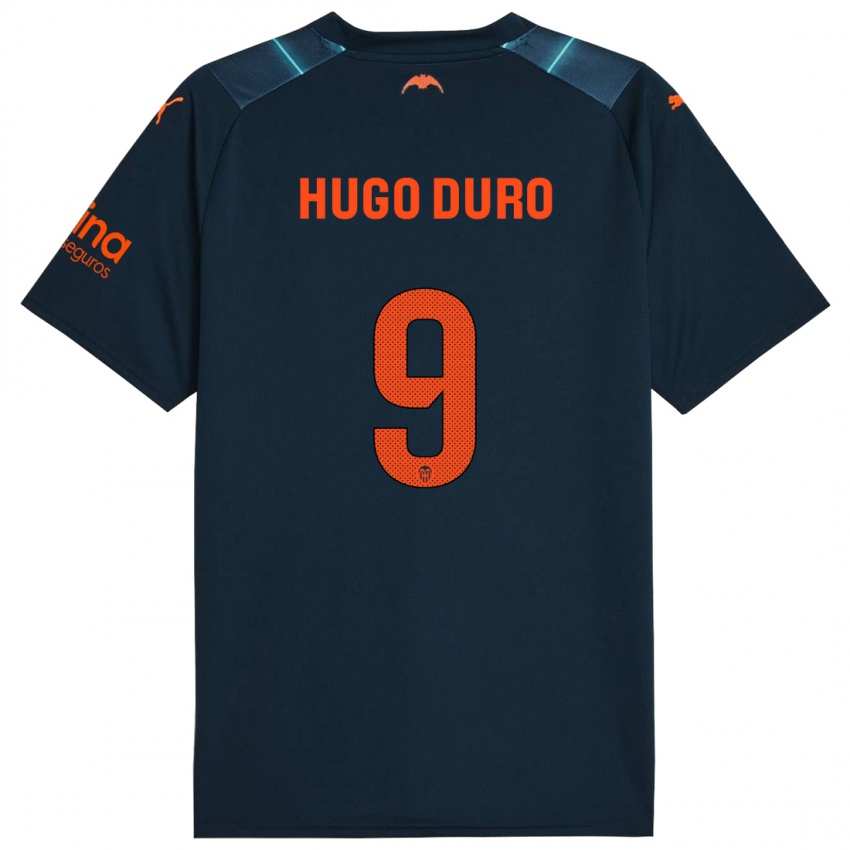 Donna Maglia Hugo Duro #9 Blu Marino Kit Gara Away 2023/24 Maglietta