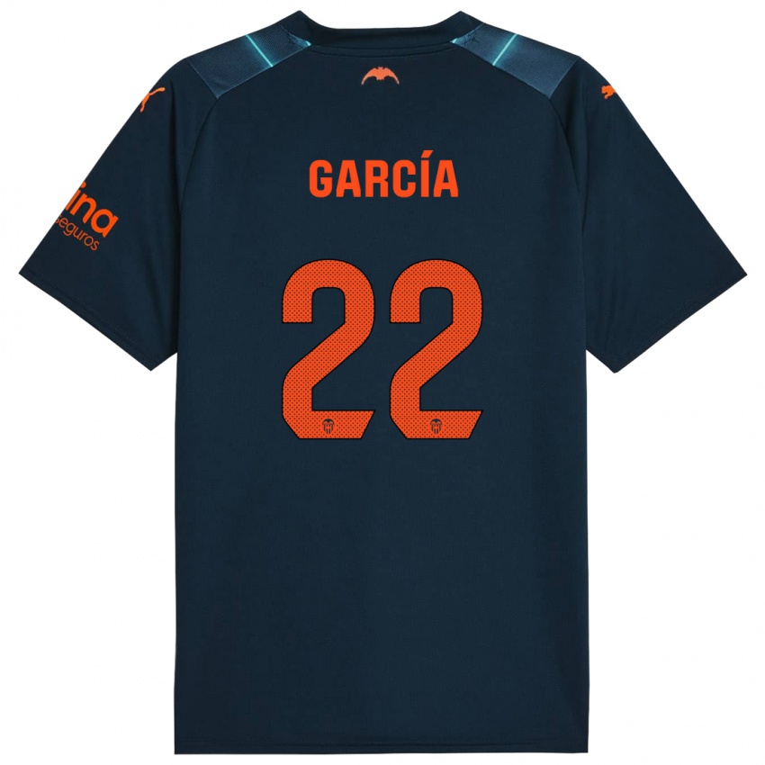Donna Maglia Azael García #22 Blu Marino Kit Gara Away 2023/24 Maglietta