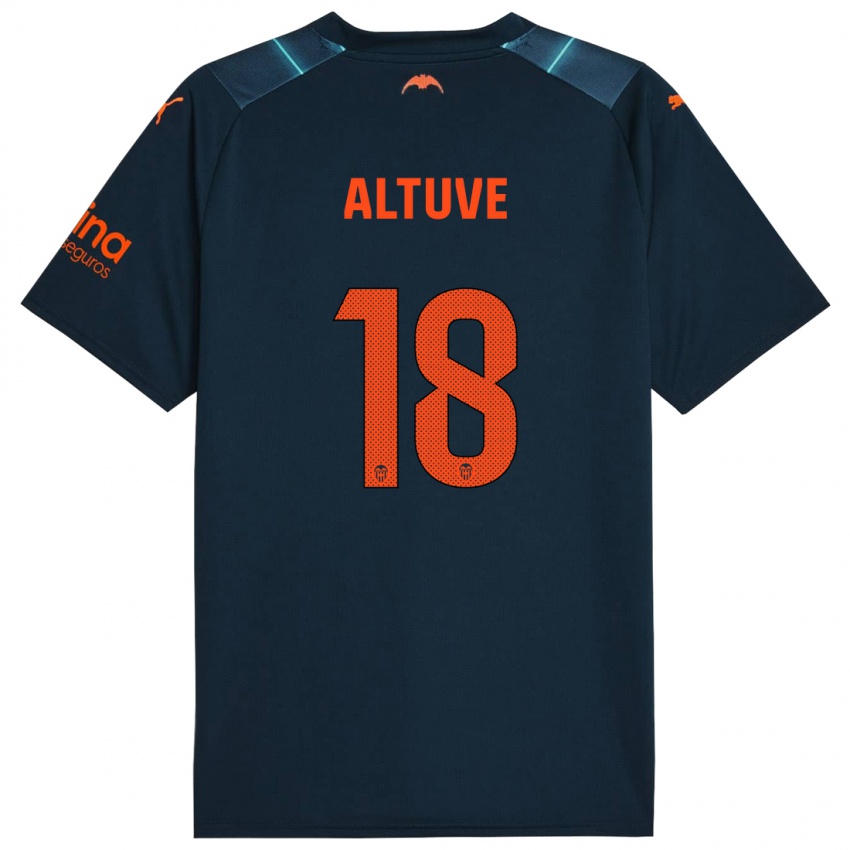 Donna Maglia Oriana Altuve #18 Blu Marino Kit Gara Away 2023/24 Maglietta