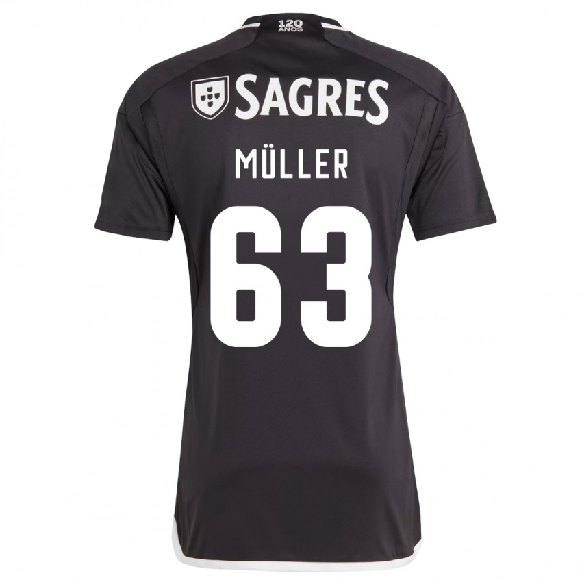 Donna Maglia José Müller #63 Nero Kit Gara Away 2023/24 Maglietta