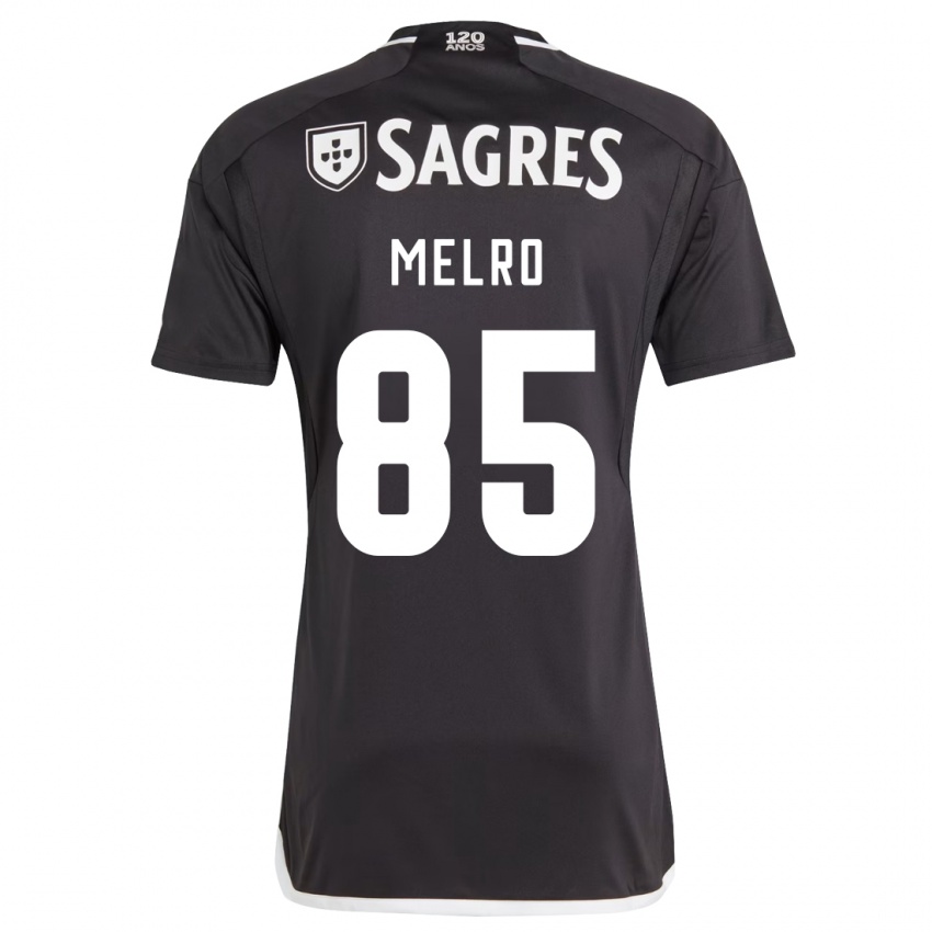 Donna Maglia José Melro #85 Nero Kit Gara Away 2023/24 Maglietta