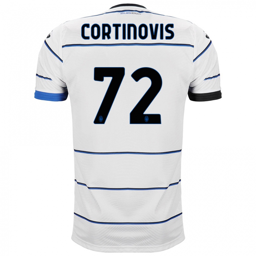 Donna Maglia Alessandro Cortinovis #72 Bianco Kit Gara Away 2023/24 Maglietta