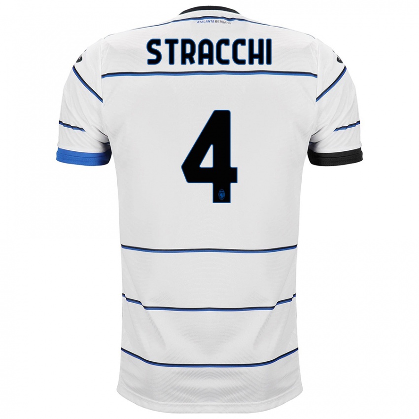 Donna Maglia Daniela Stracchi #4 Bianco Kit Gara Away 2023/24 Maglietta