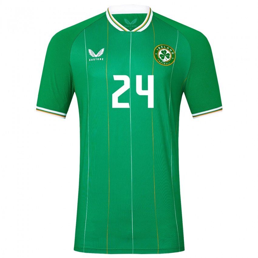 Bambino Maglia Irlanda Sean Roughan #24 Verde Kit Gara Home 24-26 Maglietta