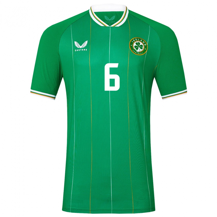 Bambino Maglia Irlanda Luke O'donnell #6 Verde Kit Gara Home 24-26 Maglietta