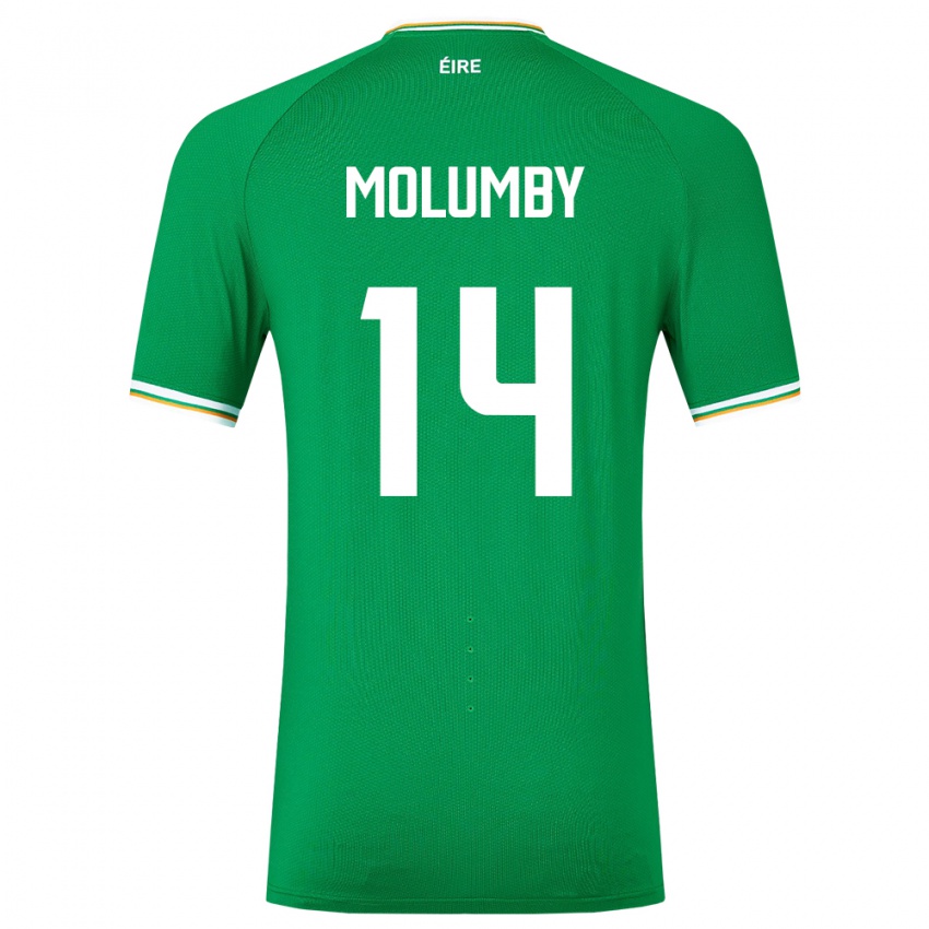 Bambino Maglia Irlanda Jayson Molumby #14 Verde Kit Gara Home 24-26 Maglietta