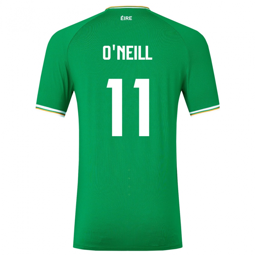 Bambino Maglia Irlanda Ollie O'neill #11 Verde Kit Gara Home 24-26 Maglietta