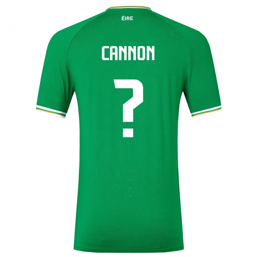 Bambino Maglia Irlanda Thomas Cannon #0 Verde Kit Gara Home 24-26 Maglietta