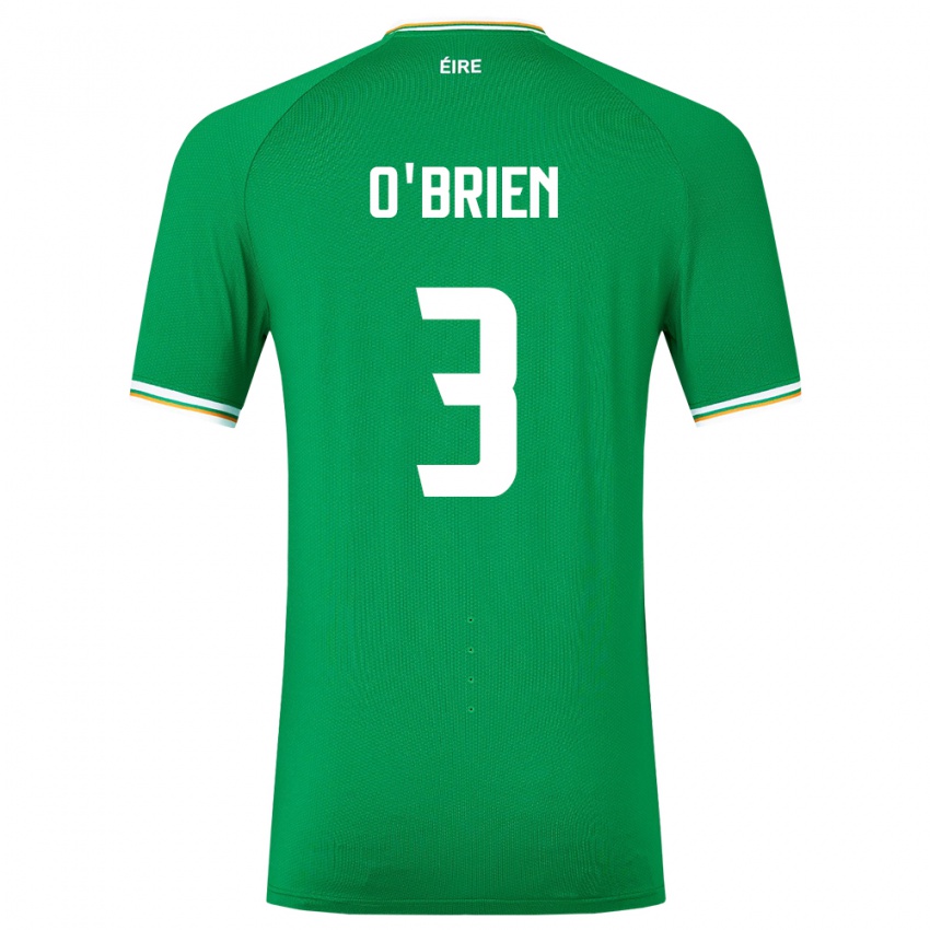 Bambino Maglia Irlanda Luke O'brien #3 Verde Kit Gara Home 24-26 Maglietta