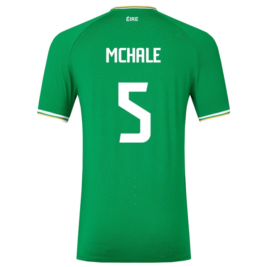 Bambino Maglia Irlanda Sean Mchale #5 Verde Kit Gara Home 24-26 Maglietta