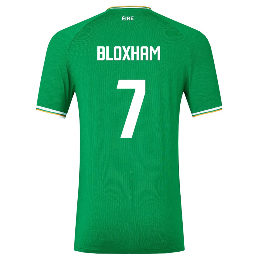 Bambino Maglia Irlanda Tom Bloxham #7 Verde Kit Gara Home 24-26 Maglietta