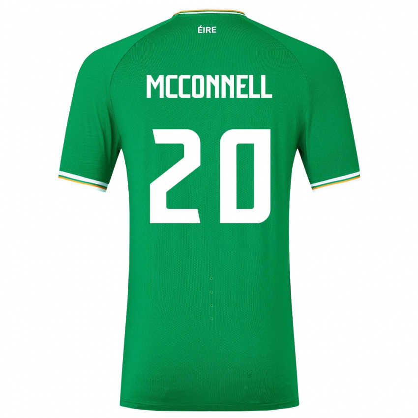 Bambino Maglia Irlanda Glenn Mcconnell #20 Verde Kit Gara Home 24-26 Maglietta