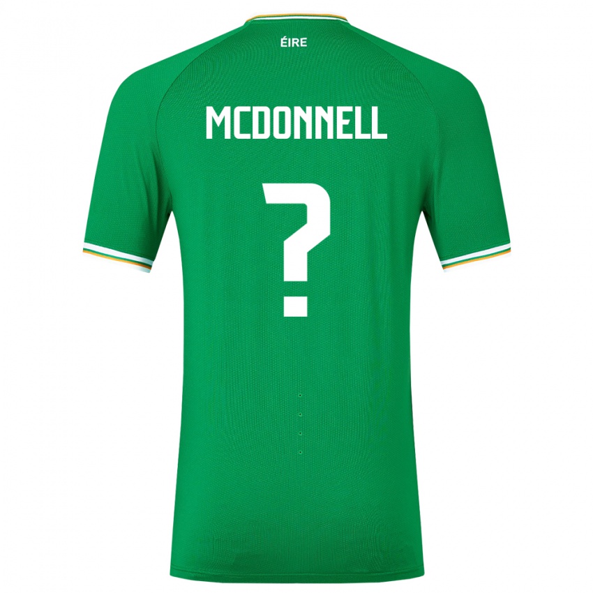 Bambino Maglia Irlanda Grady Mcdonnell #0 Verde Kit Gara Home 24-26 Maglietta