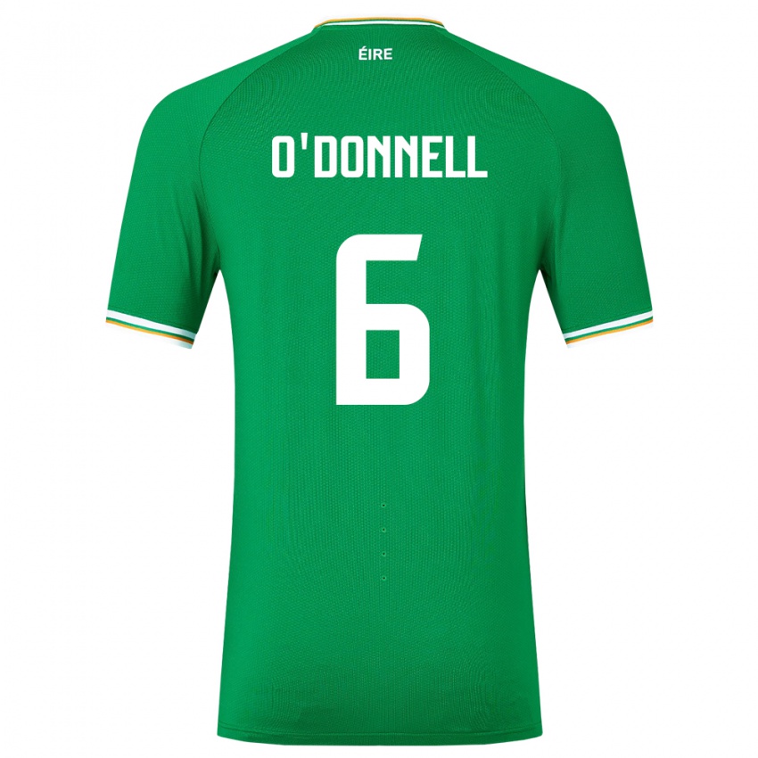 Bambino Maglia Irlanda Luke O'donnell #6 Verde Kit Gara Home 24-26 Maglietta