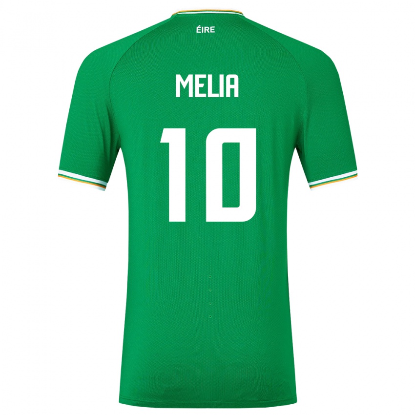 Bambino Maglia Irlanda Mason Melia #10 Verde Kit Gara Home 24-26 Maglietta