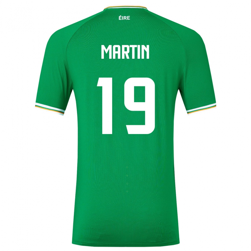 Bambino Maglia Irlanda William Martin #19 Verde Kit Gara Home 24-26 Maglietta