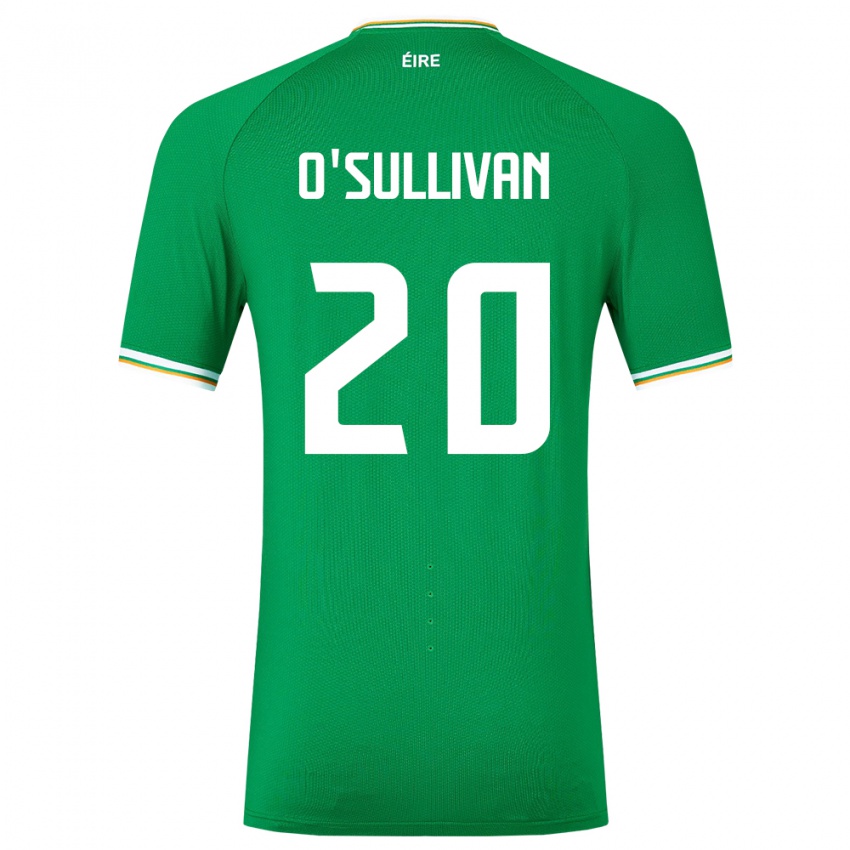 Bambino Maglia Irlanda Cathal O'sullivan #20 Verde Kit Gara Home 24-26 Maglietta