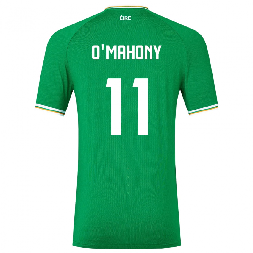 Bambino Maglia Irlanda Éabha O'mahony #11 Verde Kit Gara Home 24-26 Maglietta