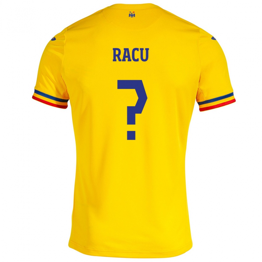 Bambino Maglia Romania Andrei Racu #0 Giallo Kit Gara Home 24-26 Maglietta