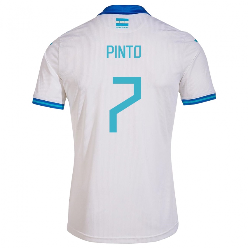 Bambino Maglia Honduras José Pinto #7 Bianco Kit Gara Home 24-26 Maglietta