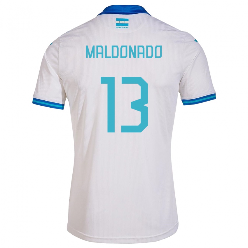 Bambino Maglia Honduras Edwin Maldonado #13 Bianco Kit Gara Home 24-26 Maglietta