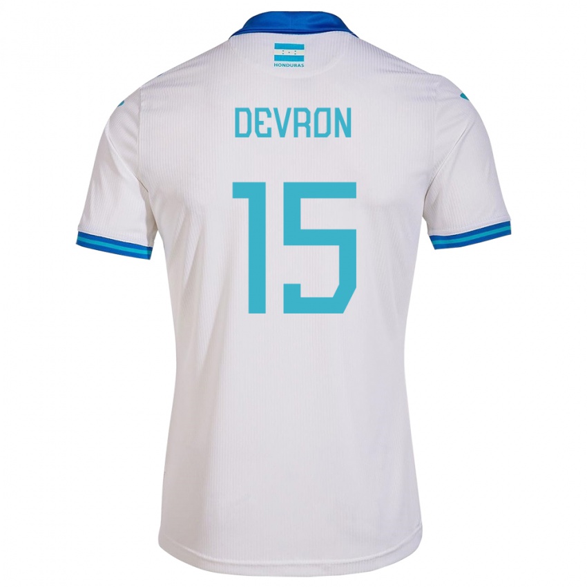 Bambino Maglia Honduras Devron García #15 Bianco Kit Gara Home 24-26 Maglietta