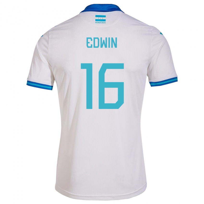 Bambino Maglia Honduras Edwin Rodríguez #16 Bianco Kit Gara Home 24-26 Maglietta