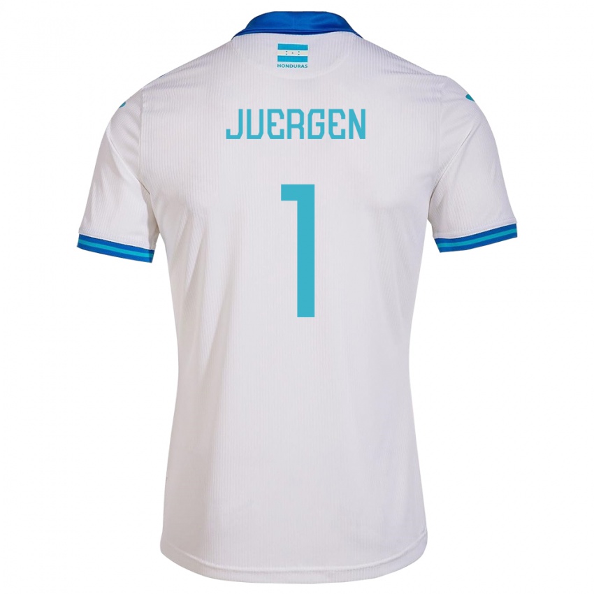 Bambino Maglia Honduras Juergen García #1 Bianco Kit Gara Home 24-26 Maglietta