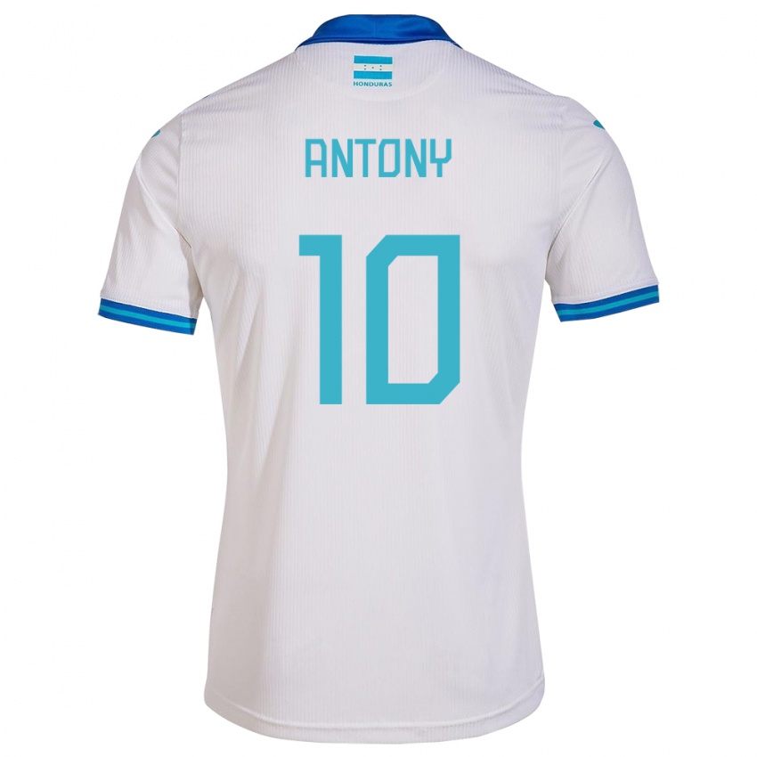 Bambino Maglia Honduras Antony García #10 Bianco Kit Gara Home 24-26 Maglietta