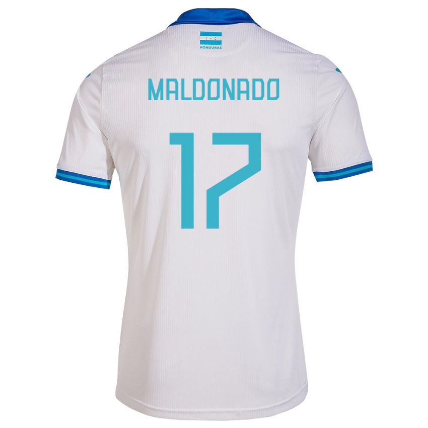 Bambino Maglia Honduras Axel Maldonado #17 Bianco Kit Gara Home 24-26 Maglietta