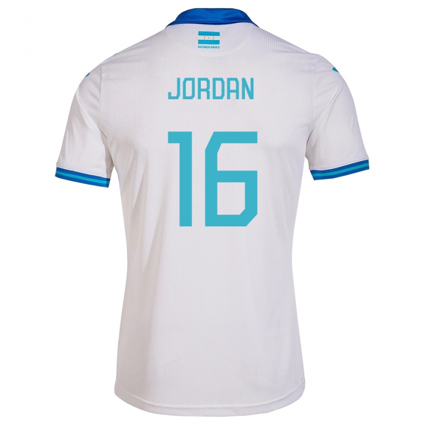 Bambino Maglia Honduras Jordan García #16 Bianco Kit Gara Home 24-26 Maglietta