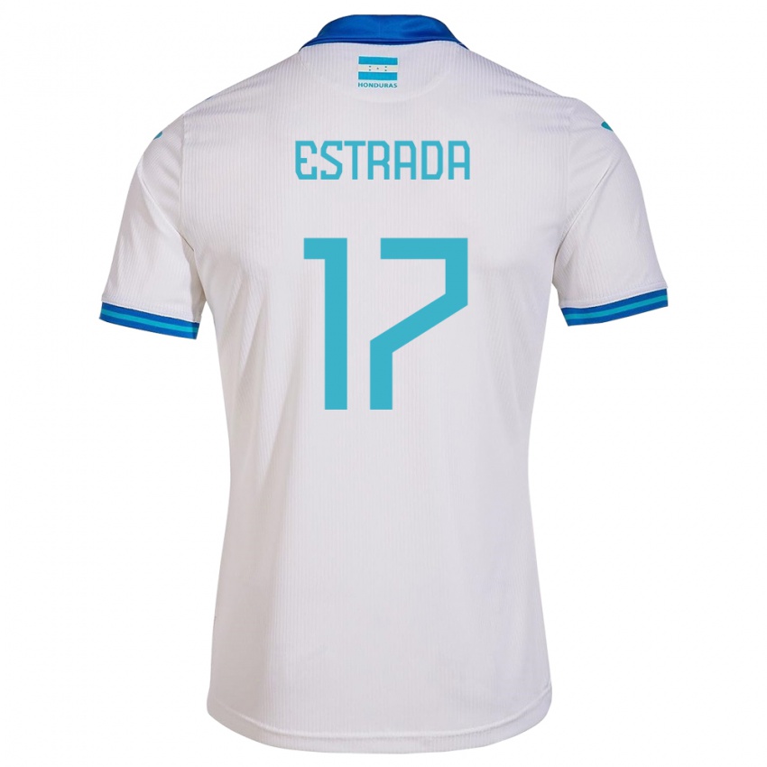 Bambino Maglia Honduras Saúl Estrada #17 Bianco Kit Gara Home 24-26 Maglietta