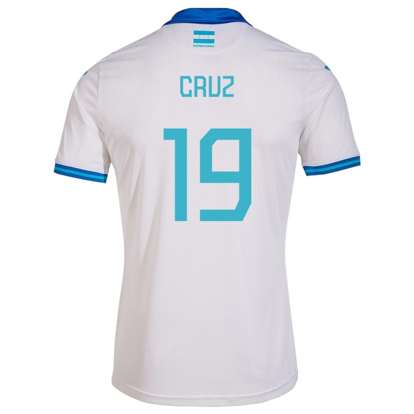 Bambino Maglia Honduras Russel Cruz #19 Bianco Kit Gara Home 24-26 Maglietta