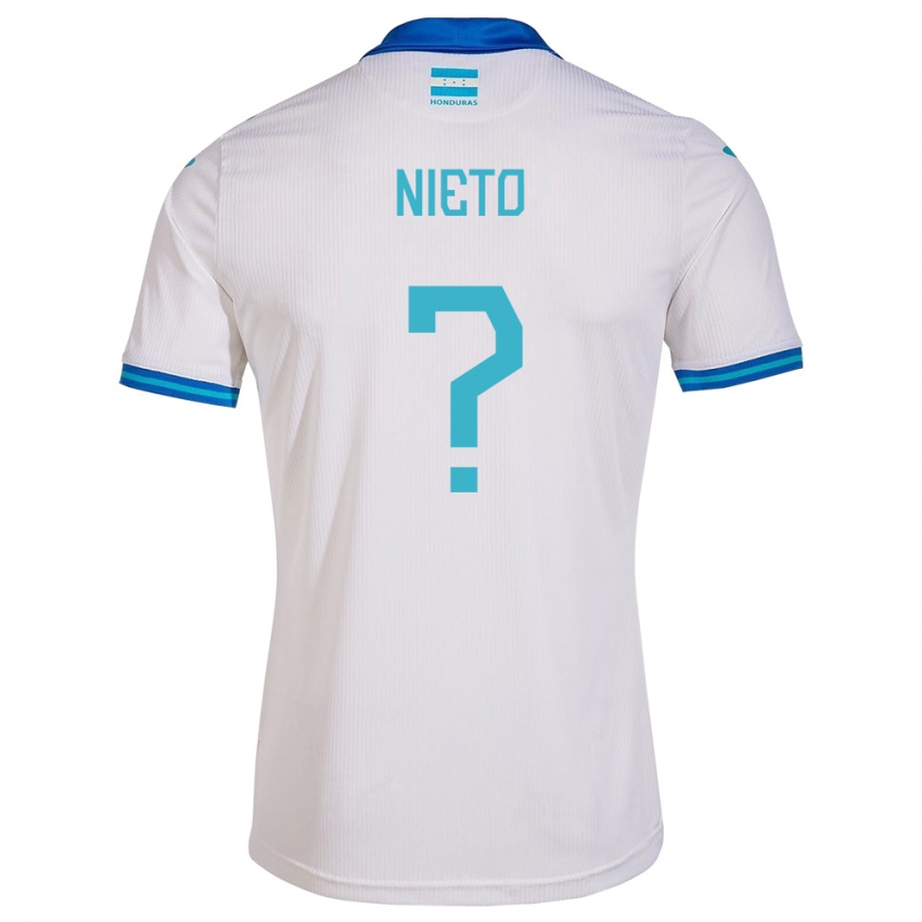 Bambino Maglia Honduras Maddeline Nieto #0 Bianco Kit Gara Home 24-26 Maglietta