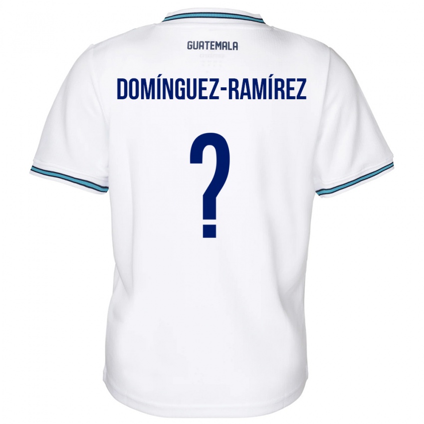 Bambino Maglia Guatemala Marco Domínguez-Ramírez #0 Bianco Kit Gara Home 24-26 Maglietta