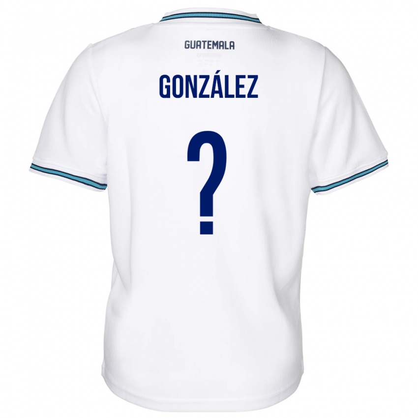 Bambino Maglia Guatemala Erick González #0 Bianco Kit Gara Home 24-26 Maglietta