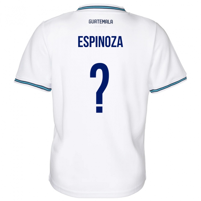 Bambino Maglia Guatemala José Espinoza #0 Bianco Kit Gara Home 24-26 Maglietta