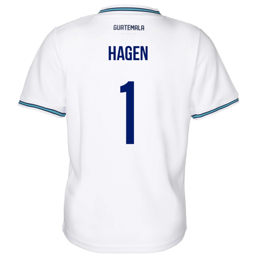 Bambino Maglia Guatemala Nicholas Hagen #1 Bianco Kit Gara Home 24-26 Maglietta