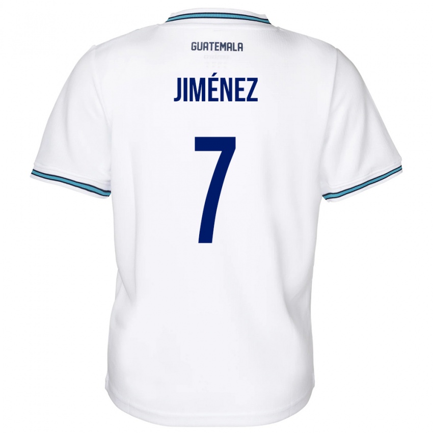 Bambino Maglia Guatemala Cristian Jiménez #7 Bianco Kit Gara Home 24-26 Maglietta