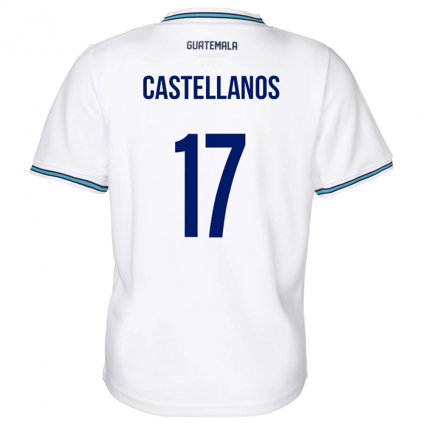 Bambino Maglia Guatemala Óscar Castellanos #17 Bianco Kit Gara Home 24-26 Maglietta