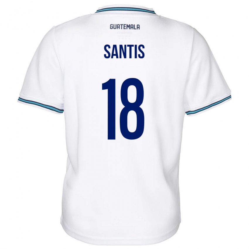 Bambino Maglia Guatemala Óscar Santis #18 Bianco Kit Gara Home 24-26 Maglietta