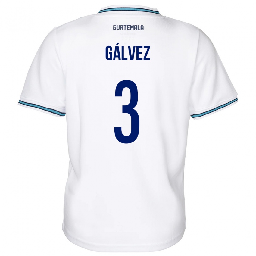 Bambino Maglia Guatemala Fredy Gálvez #3 Bianco Kit Gara Home 24-26 Maglietta