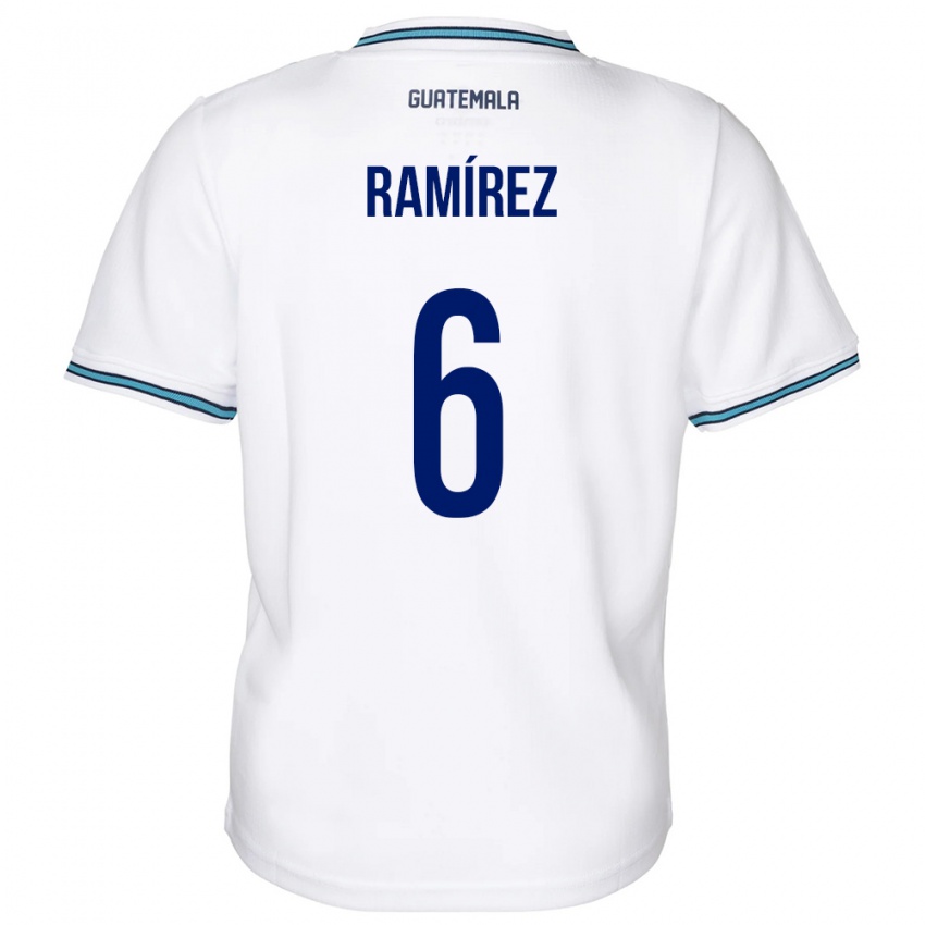 Bambino Maglia Guatemala Kevin Ramírez #6 Bianco Kit Gara Home 24-26 Maglietta