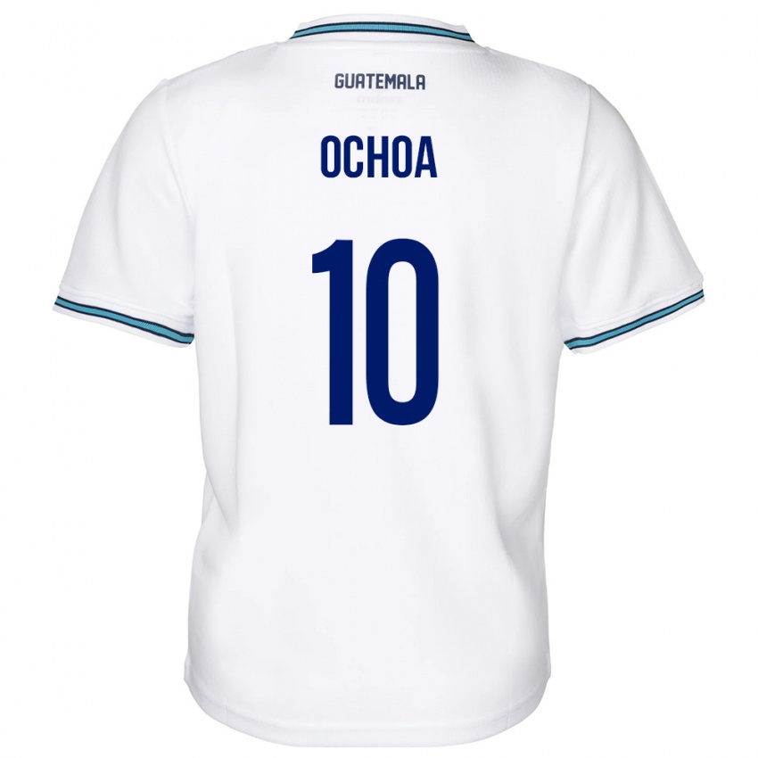 Bambino Maglia Guatemala José Ochoa #10 Bianco Kit Gara Home 24-26 Maglietta