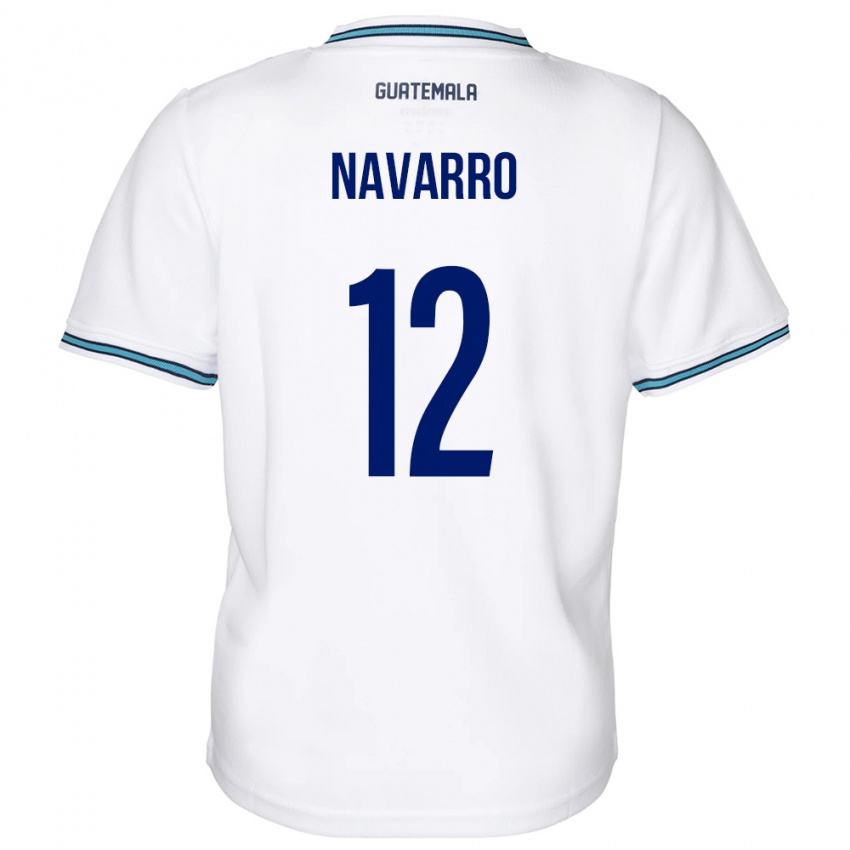 Bambino Maglia Guatemala Kenderson Navarro #12 Bianco Kit Gara Home 24-26 Maglietta