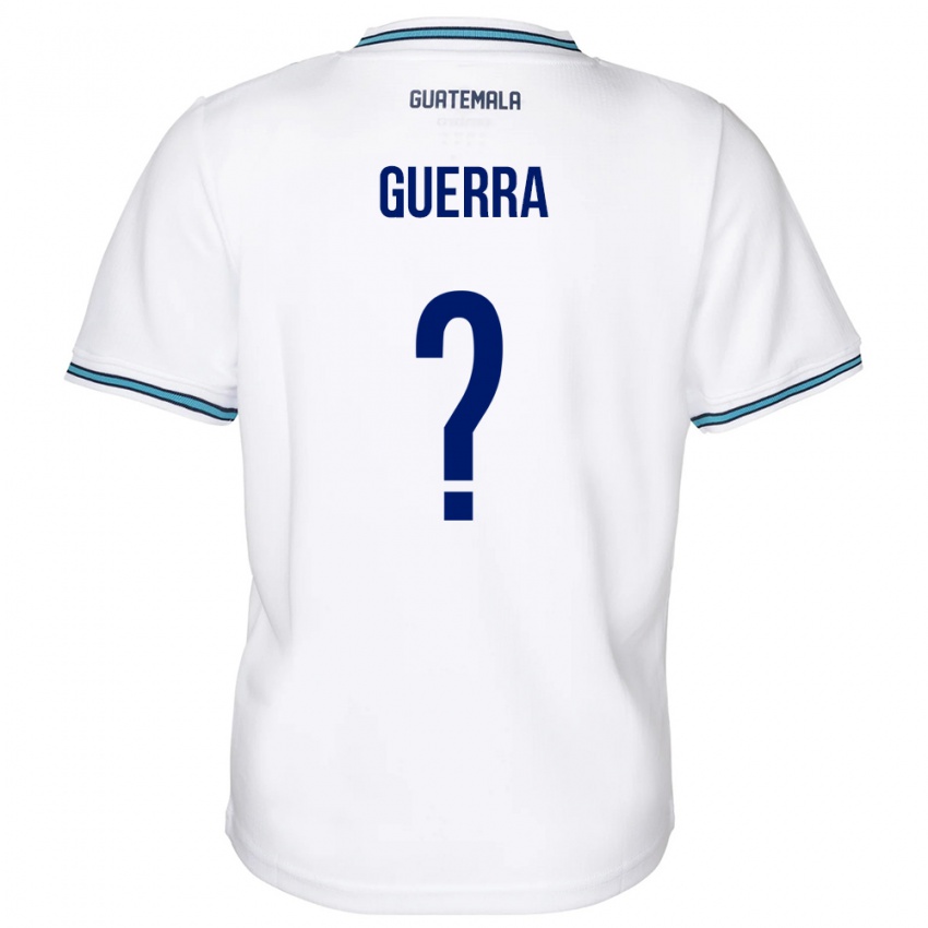 Bambino Maglia Guatemala Decarlo Guerra #0 Bianco Kit Gara Home 24-26 Maglietta