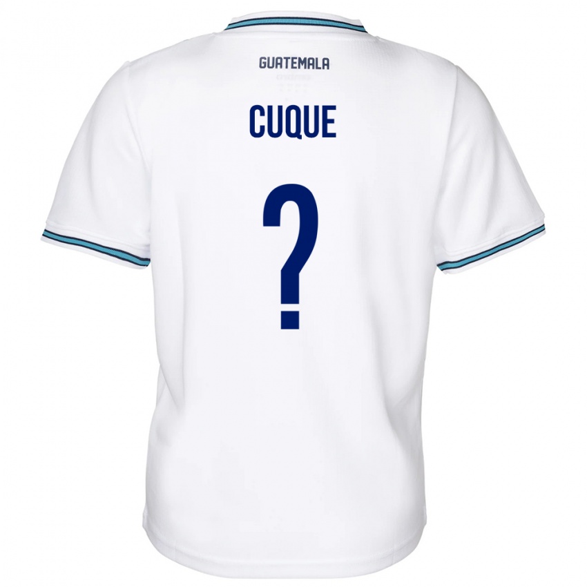 Bambino Maglia Guatemala Diego Cuque #0 Bianco Kit Gara Home 24-26 Maglietta