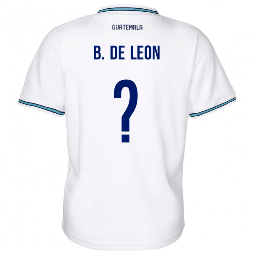 Bambino Maglia Guatemala Brandon De Leon #0 Bianco Kit Gara Home 24-26 Maglietta